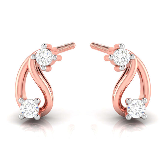 Small earrings design Bail Lab Grown Diamond Earrings Fiona Diamonds