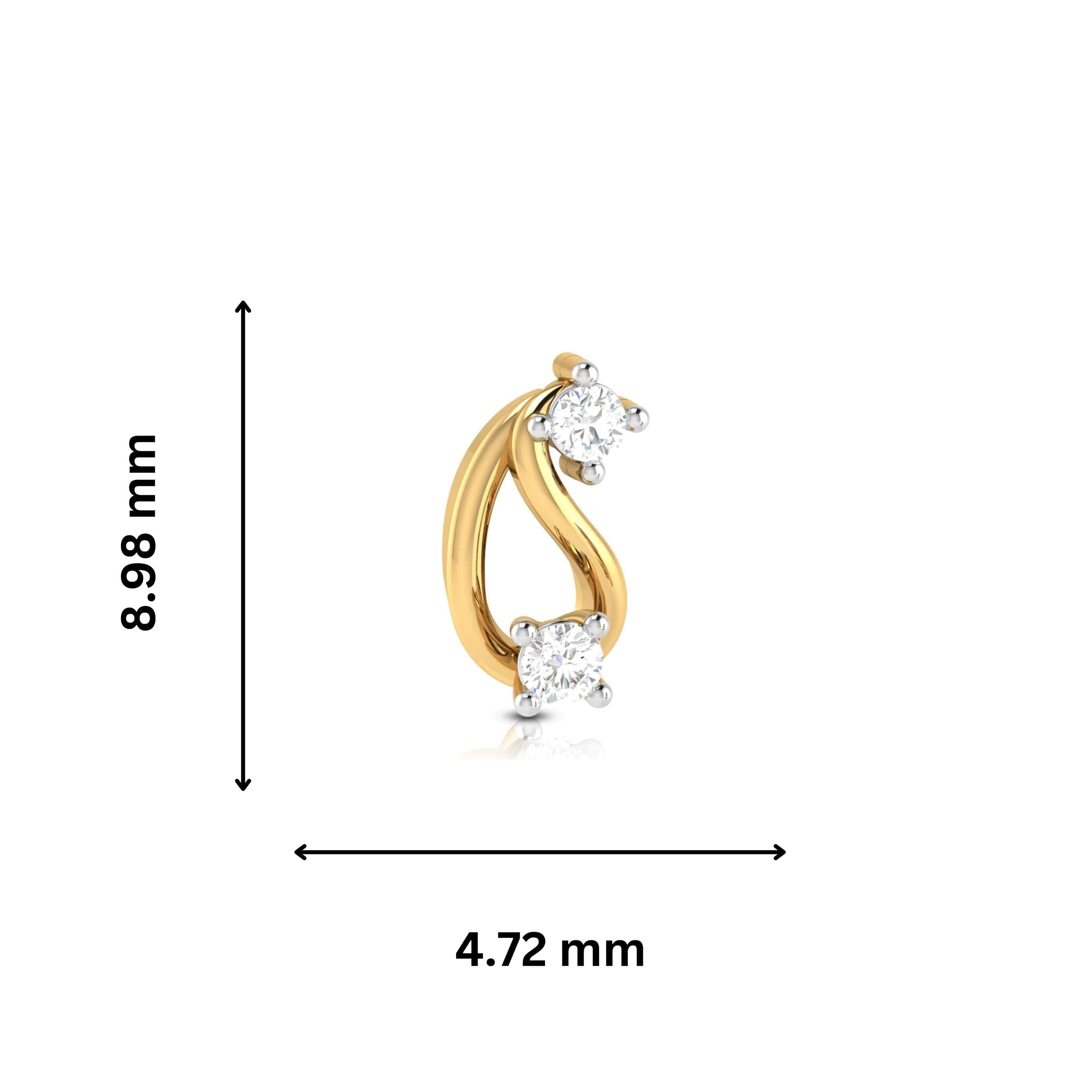 Small earrings design Bail Lab Grown Diamond Earrings Fiona Diamonds