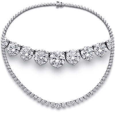 Dangling Classic Solitaire Necklace Fiona Diamonds