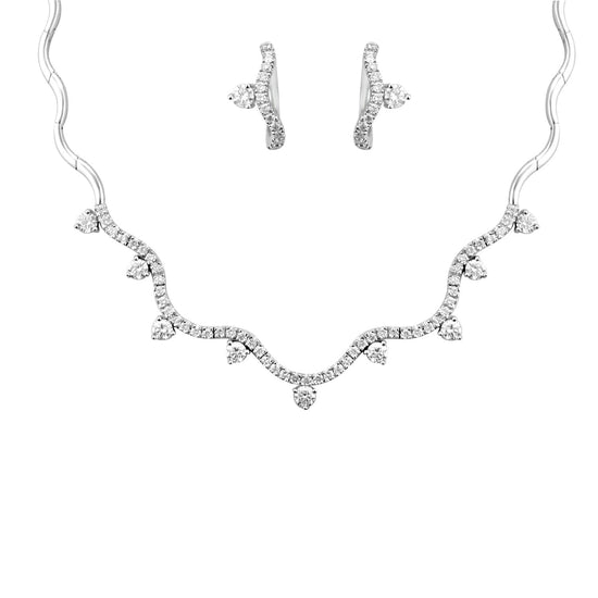 Interlace Classic Solitaire Necklace Fiona Diamonds