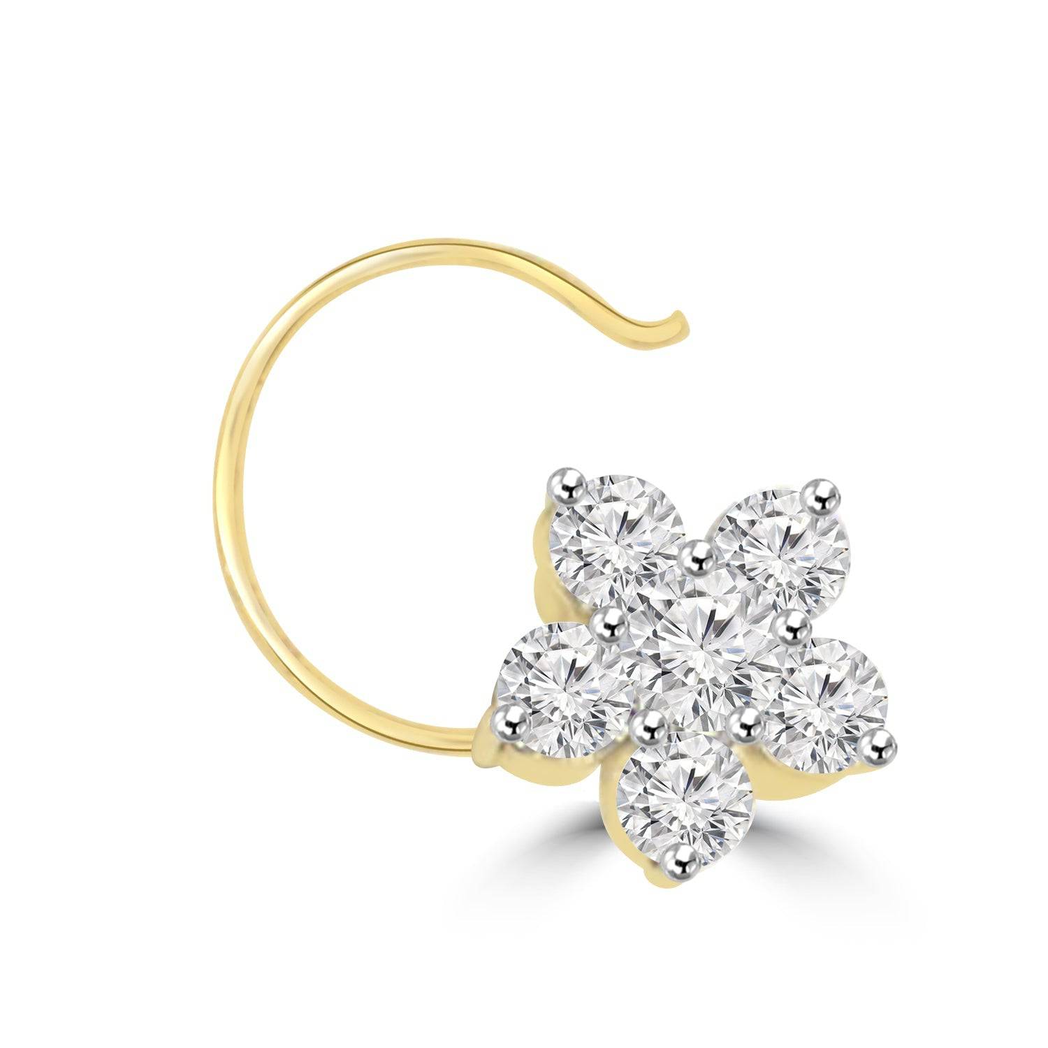 Peal Lab Diamond Nosepin - Fiona Diamonds - Fiona Diamonds