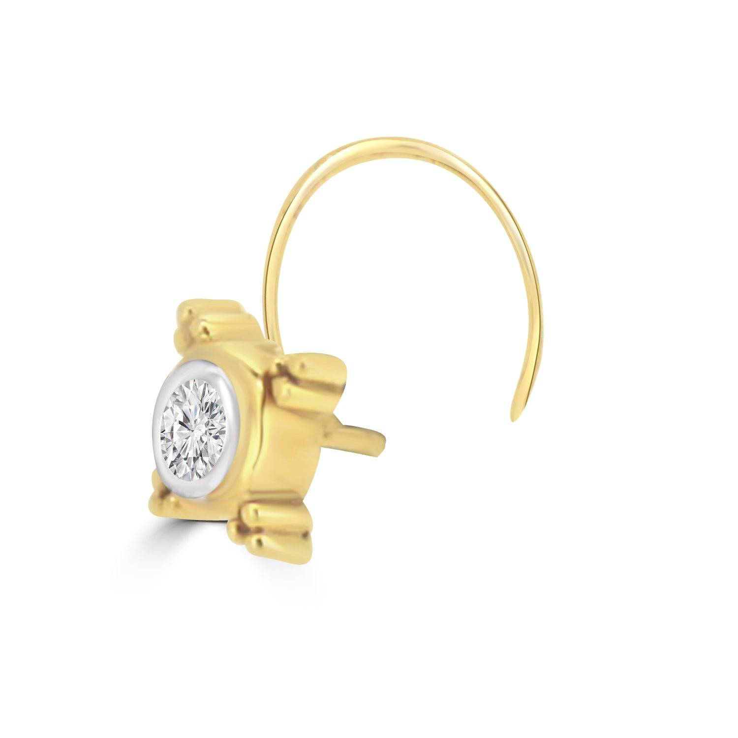 Sling Lab Diamond Nosepin - Fiona Diamonds - Fiona Diamonds