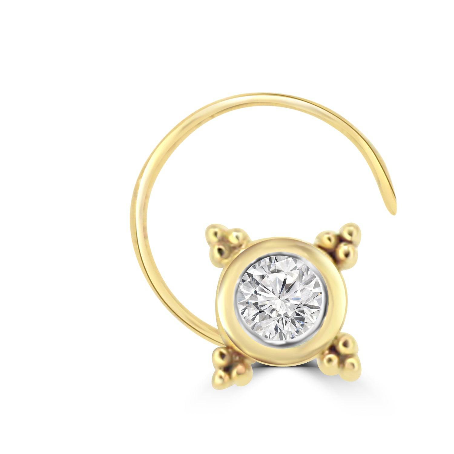 Sling Lab Diamond Nosepin - Fiona Diamonds - Fiona Diamonds