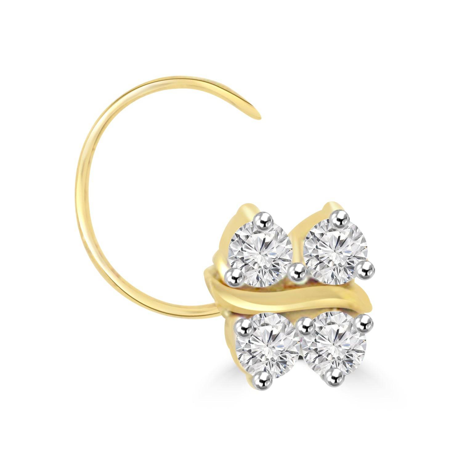 Rim Lab Diamond Nosepin - Fiona Diamonds - Fiona Diamonds