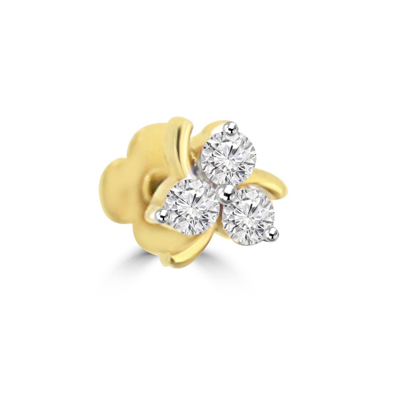 Barrel Lab Diamond Nosepin - Fiona Diamonds - Fiona Diamonds