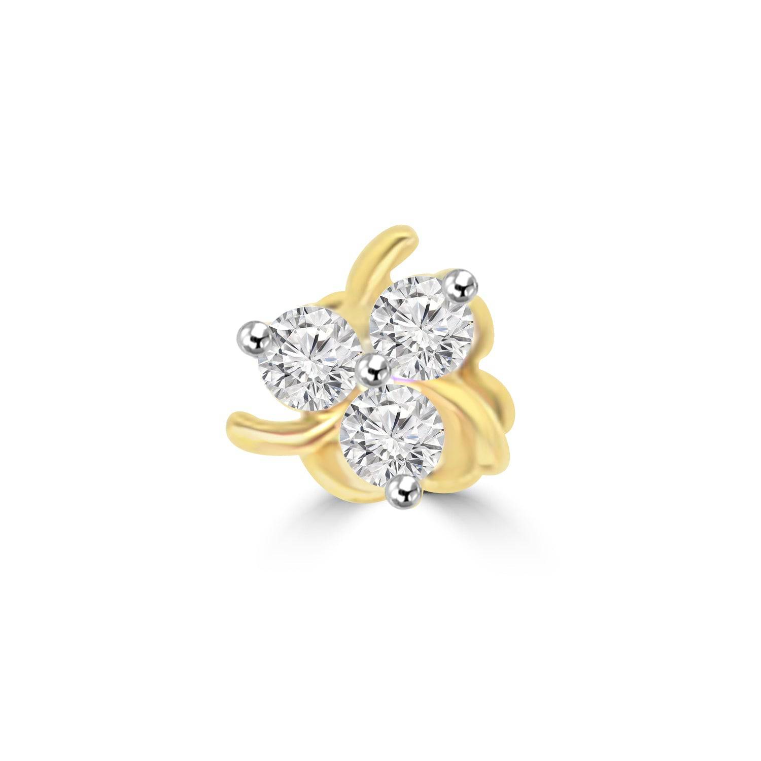 Barrel Lab Diamond Nosepin - Fiona Diamonds - Fiona Diamonds