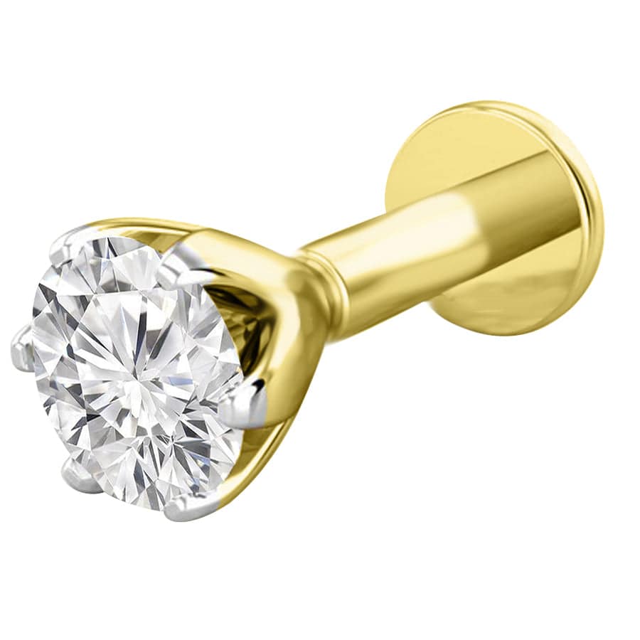 Spout Lab Diamond 0.06ct Nosepin - Fiona Diamonds - Fiona Diamonds