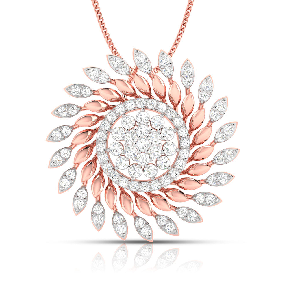Load image into Gallery viewer, Soleil lab grown diamond pendant designs for female Fiona Diamonds
