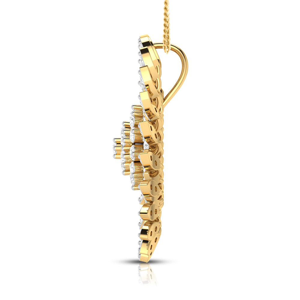 Soleil lab grown diamond pendant designs for female Fiona Diamonds