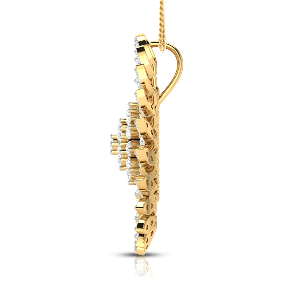 Load image into Gallery viewer, Soleil lab grown diamond pendant designs for female Fiona Diamonds
