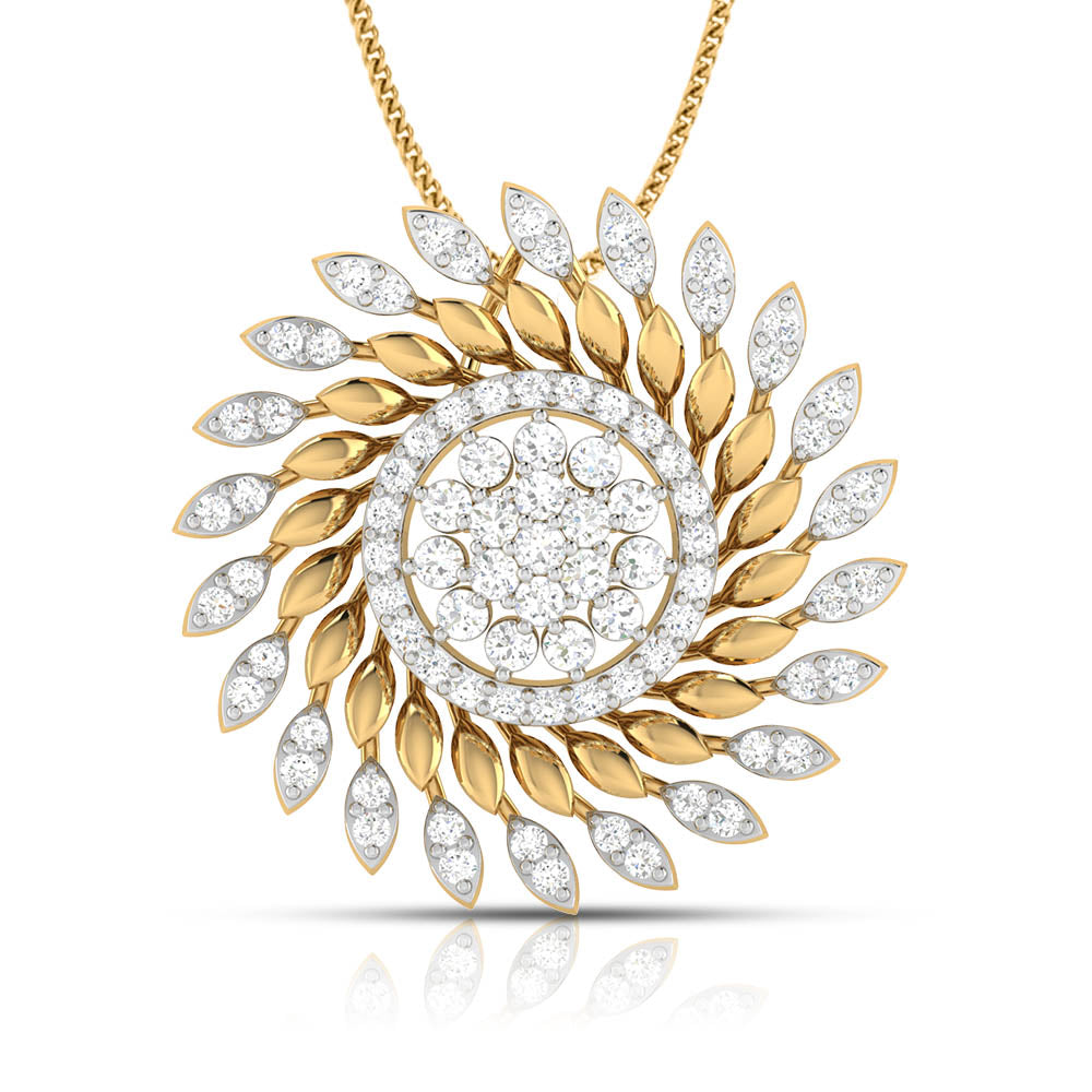 Soleil lab grown diamond pendant designs for female Fiona Diamonds