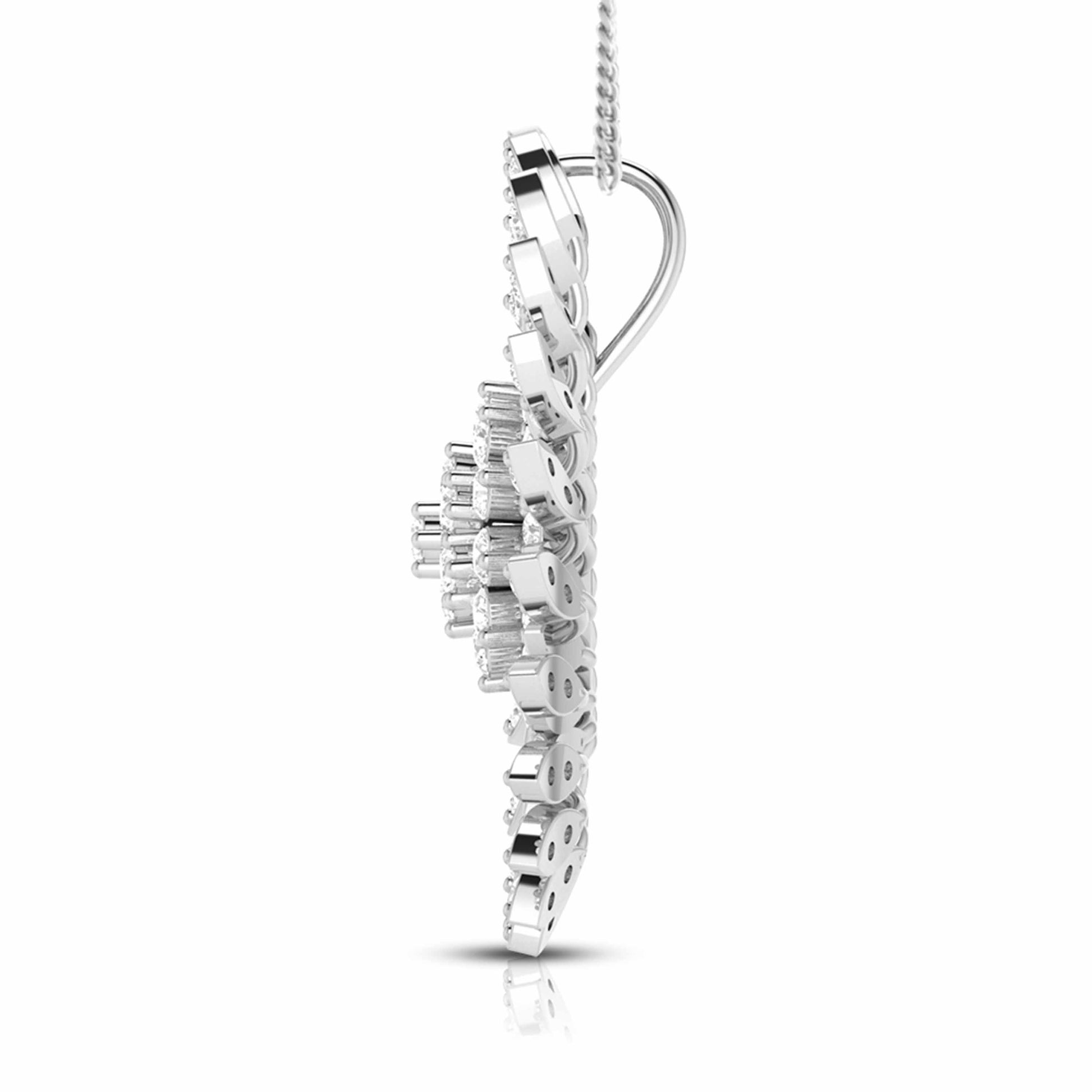 Soleil lab grown diamond pendant designs for female Fiona Diamonds