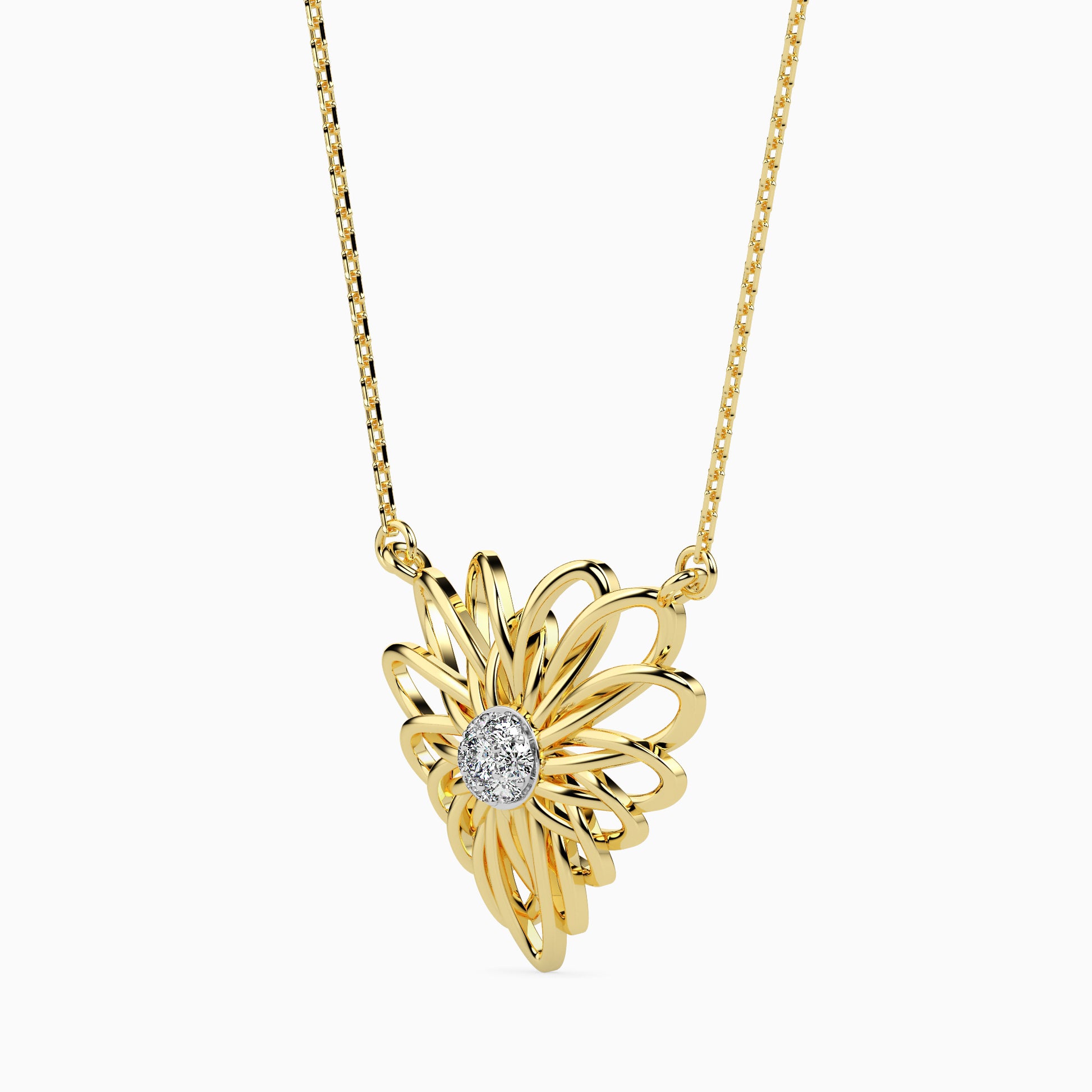 Maze lab grown diamond pendant designs for female Fiona Diamonds