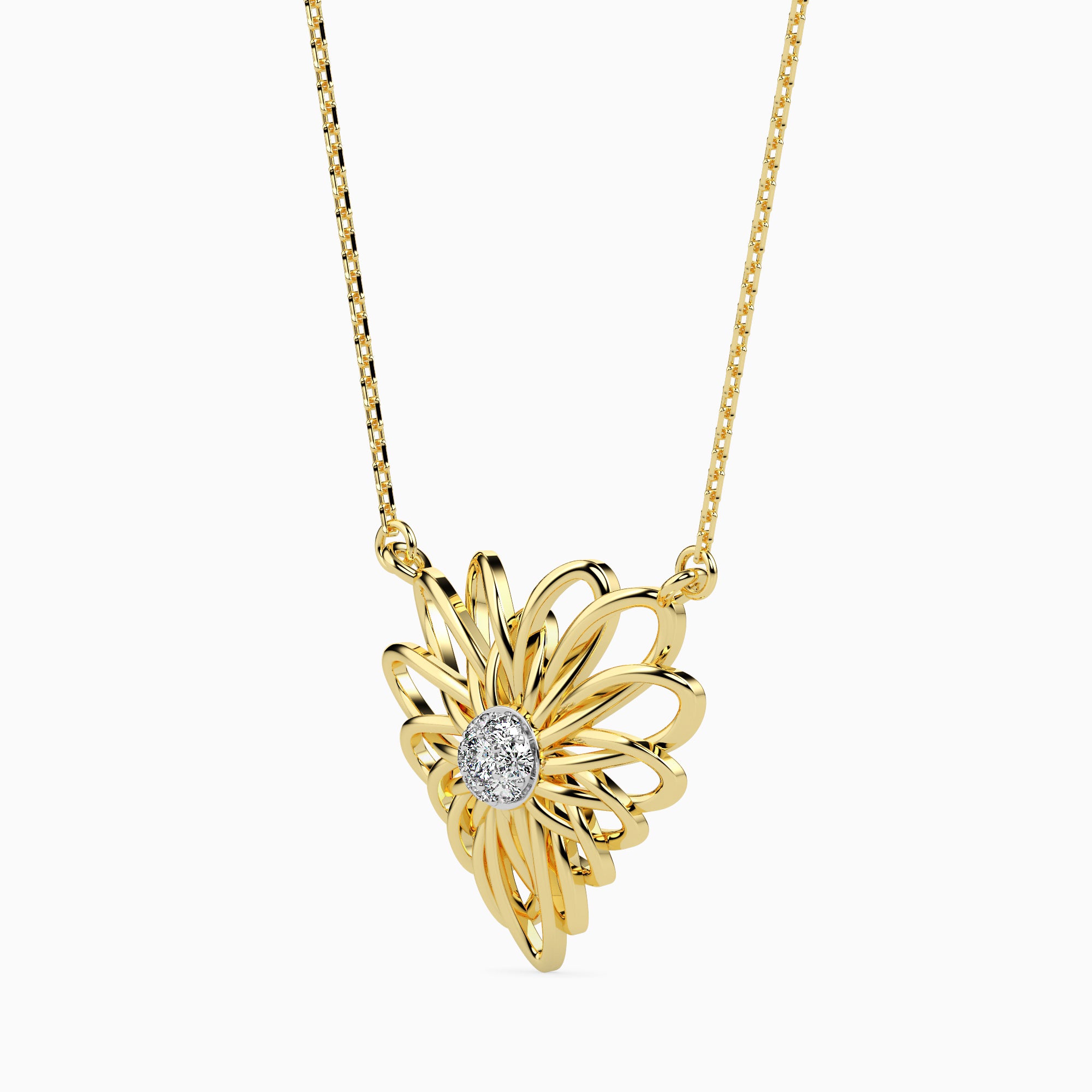 Maze lab grown diamond pendant designs for female Fiona Diamonds