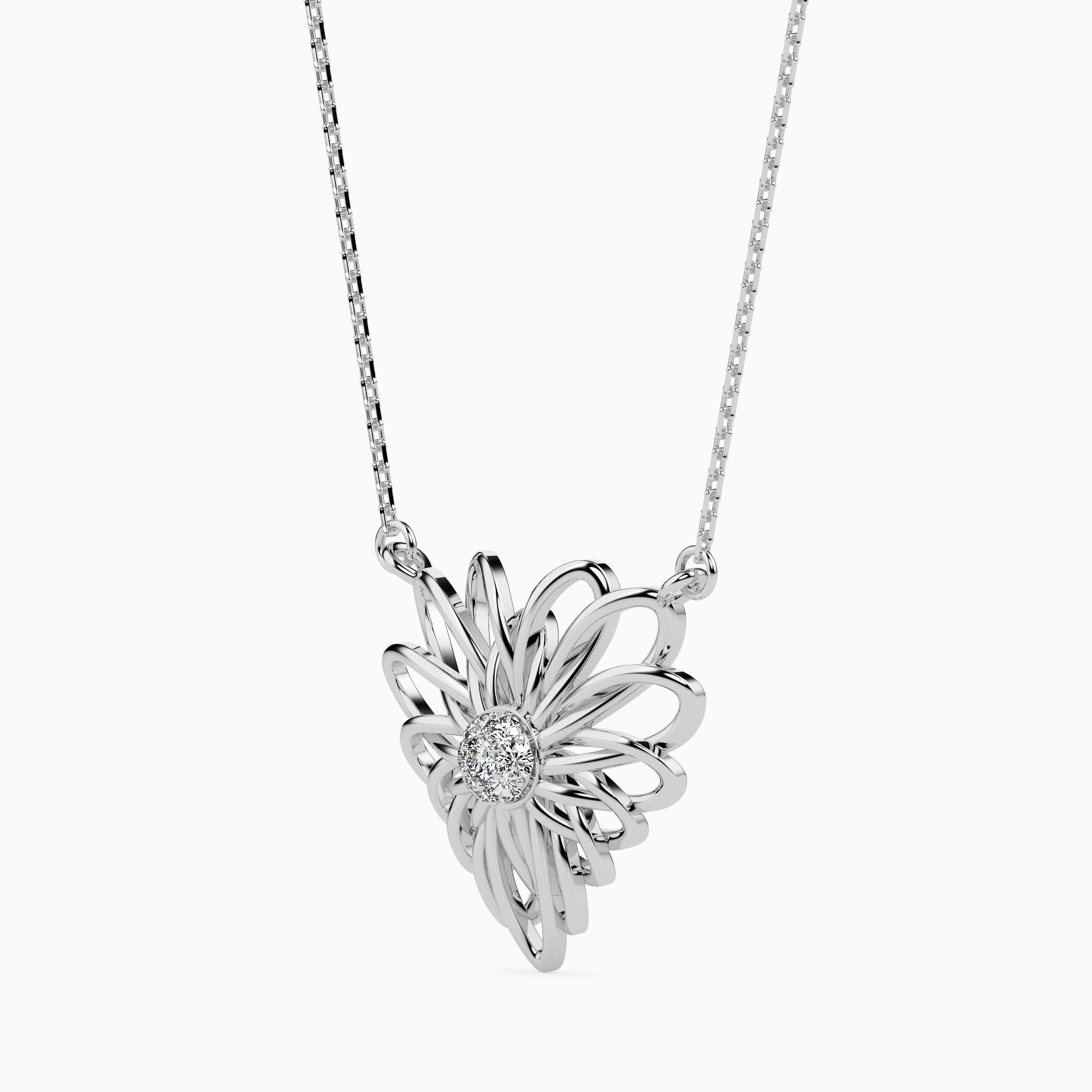 Maze lab grown diamond pendant designs for female Fiona Diamonds