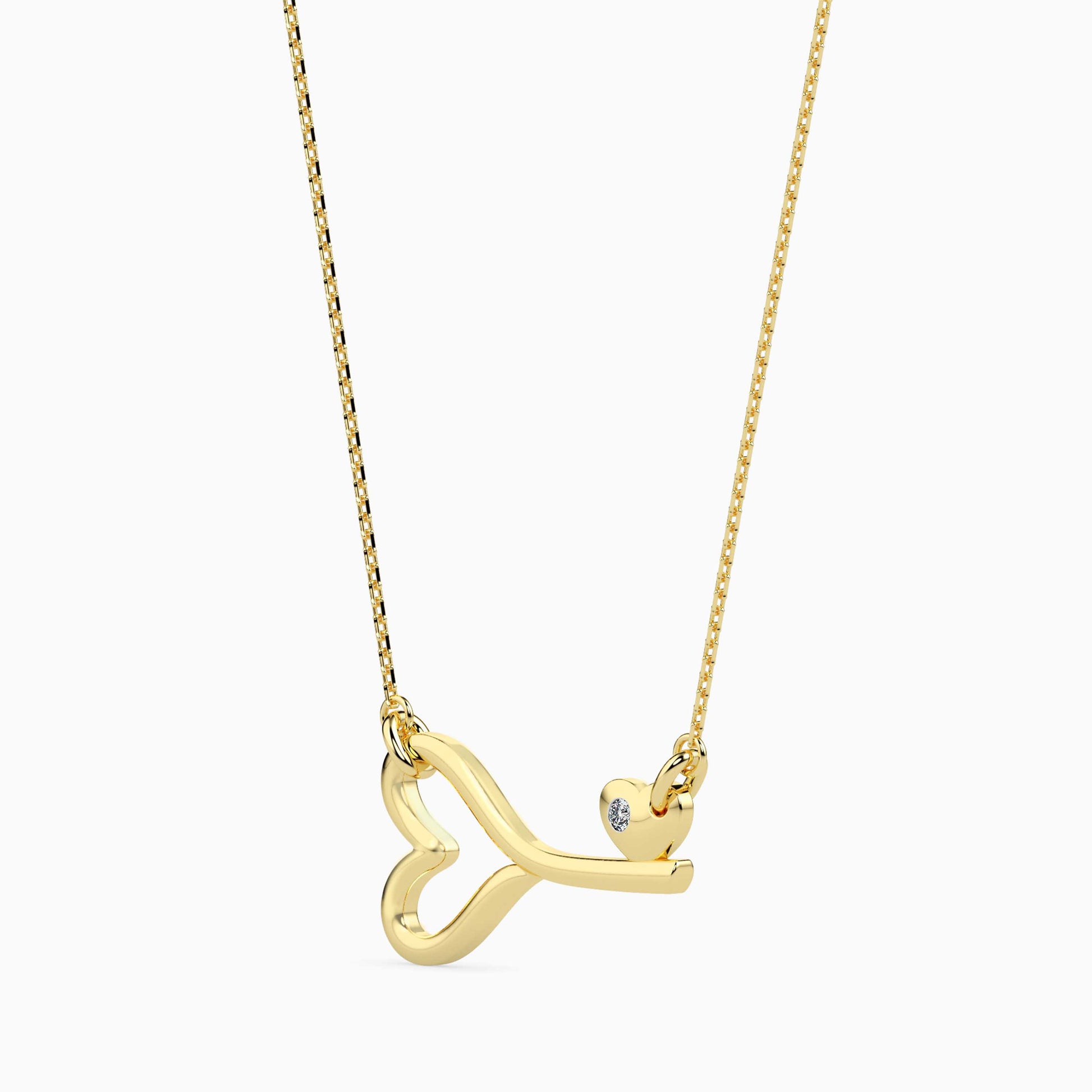 Whimay lab grown diamond pendant designs for female Fiona Diamonds