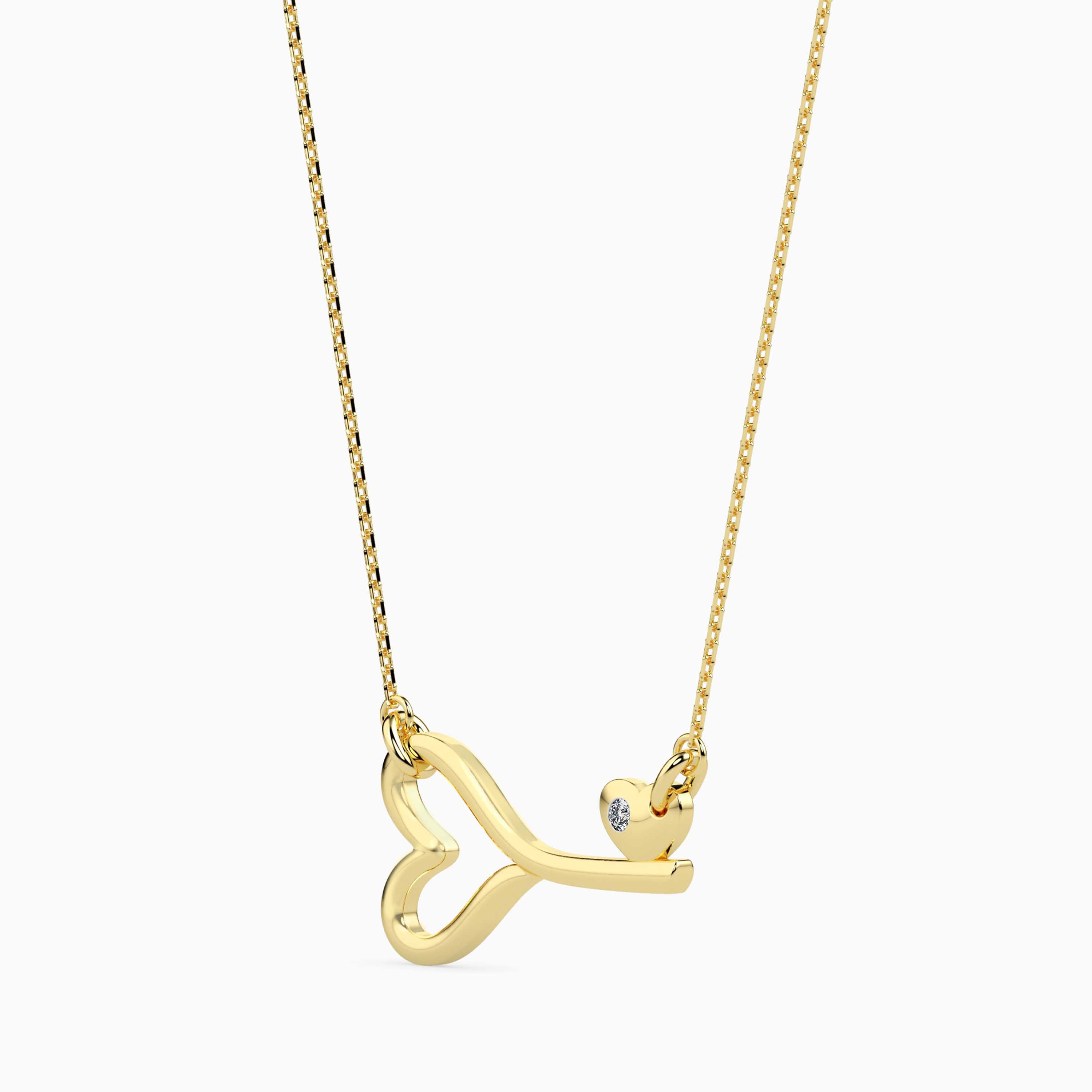 Whimay lab grown diamond pendant designs for female Fiona Diamonds