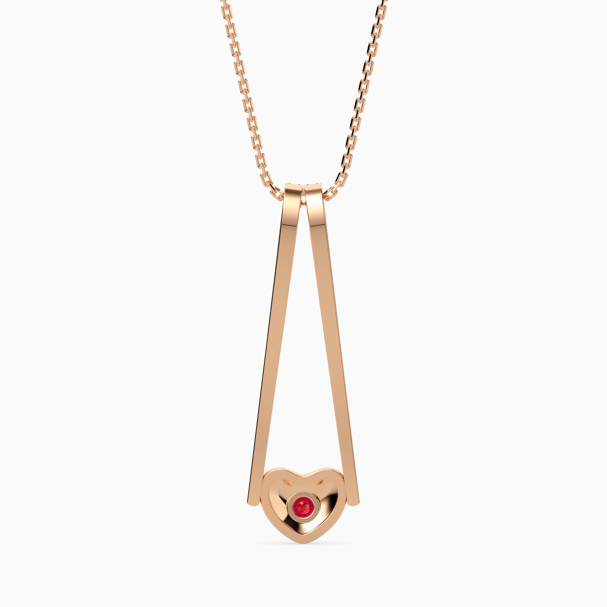 Ingenuity Round delicate lab grown diamond pendant Fiona Diamonds