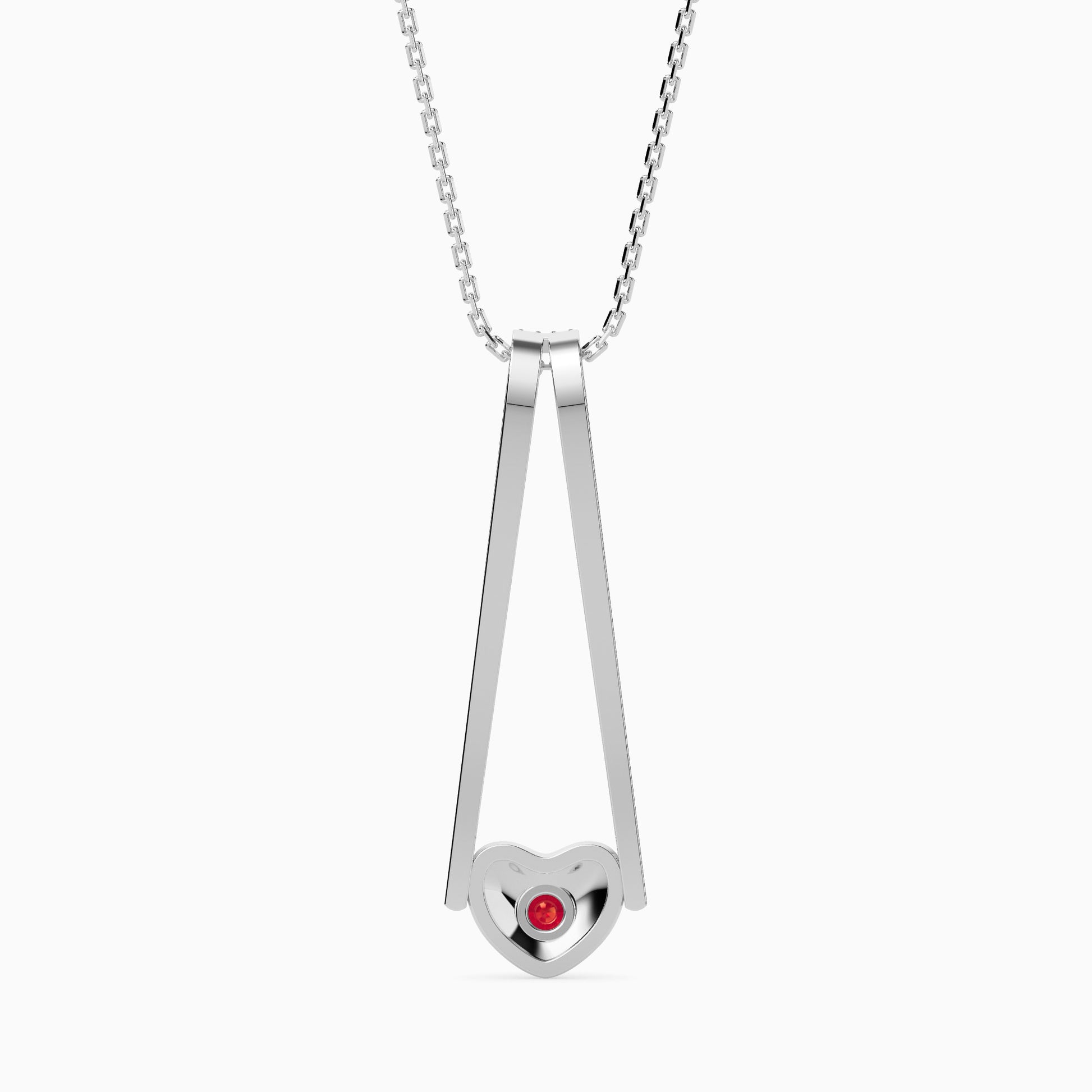 Ingenuity Round delicate lab grown diamond pendant Fiona Diamonds