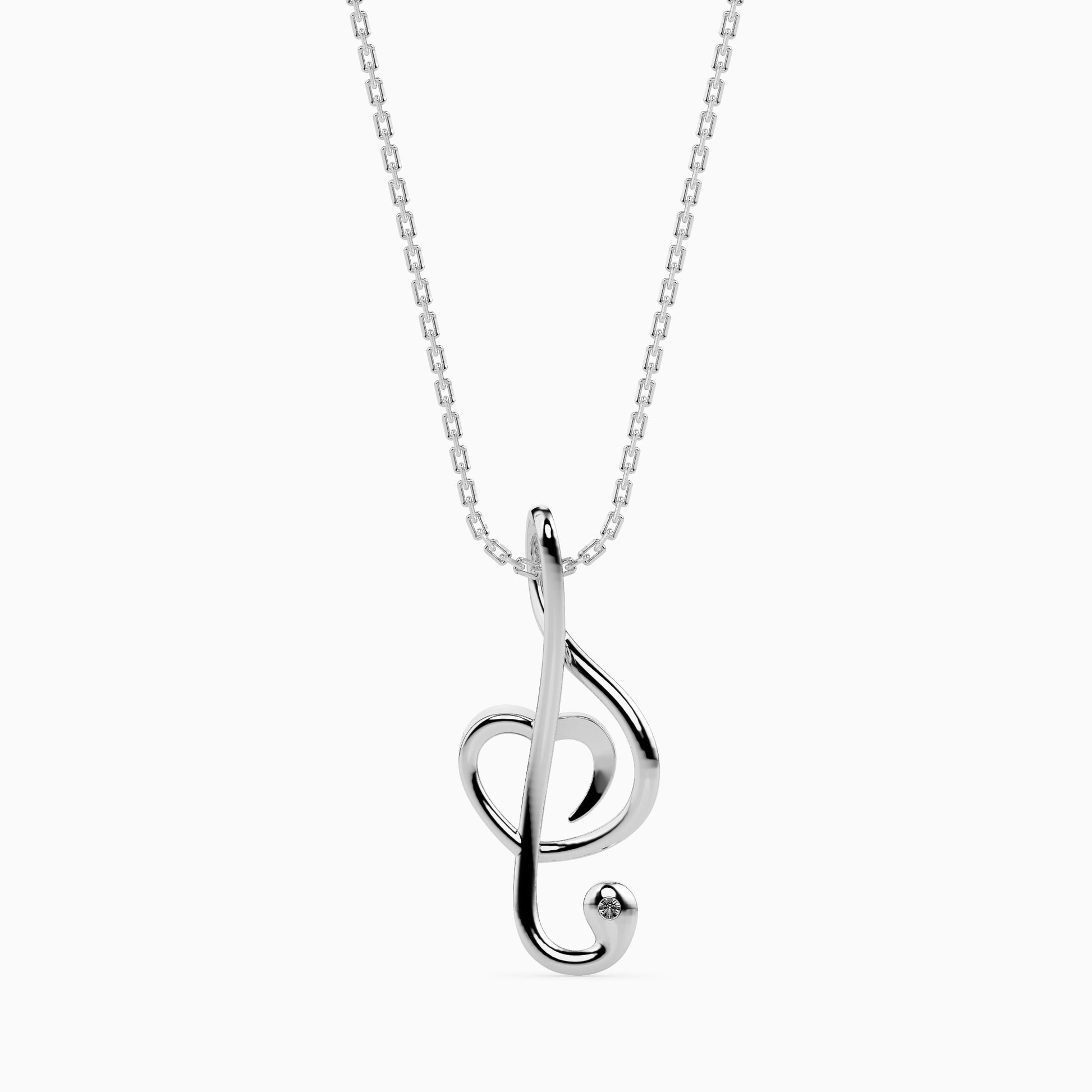 Sound Round delicate lab grown diamond pendant Fiona Diamonds