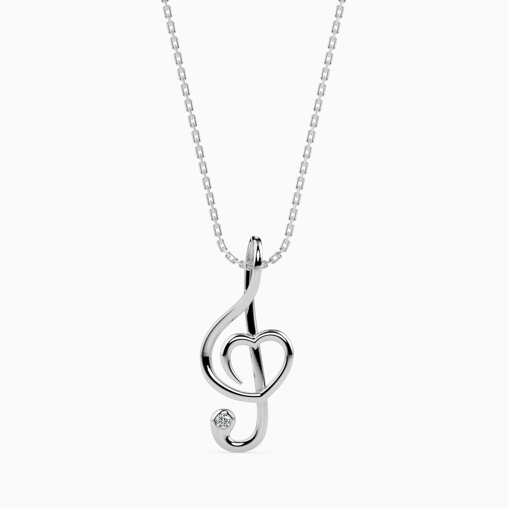 Sound Round delicate lab grown diamond pendant Fiona Diamonds