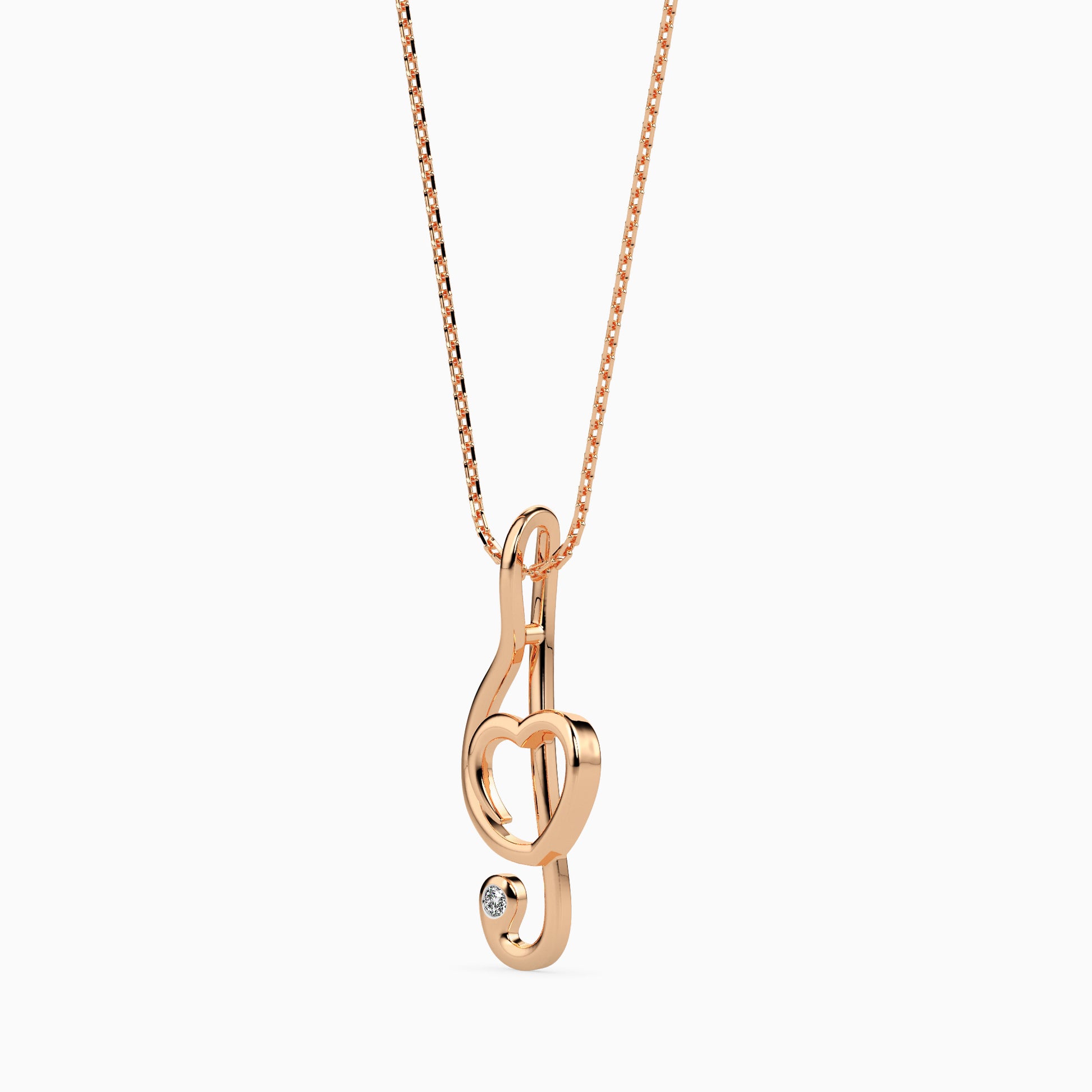 Sound Round delicate lab grown diamond pendant Fiona Diamonds