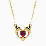 Dolphin modern lab grown diamond pendant design Fiona Diamonds