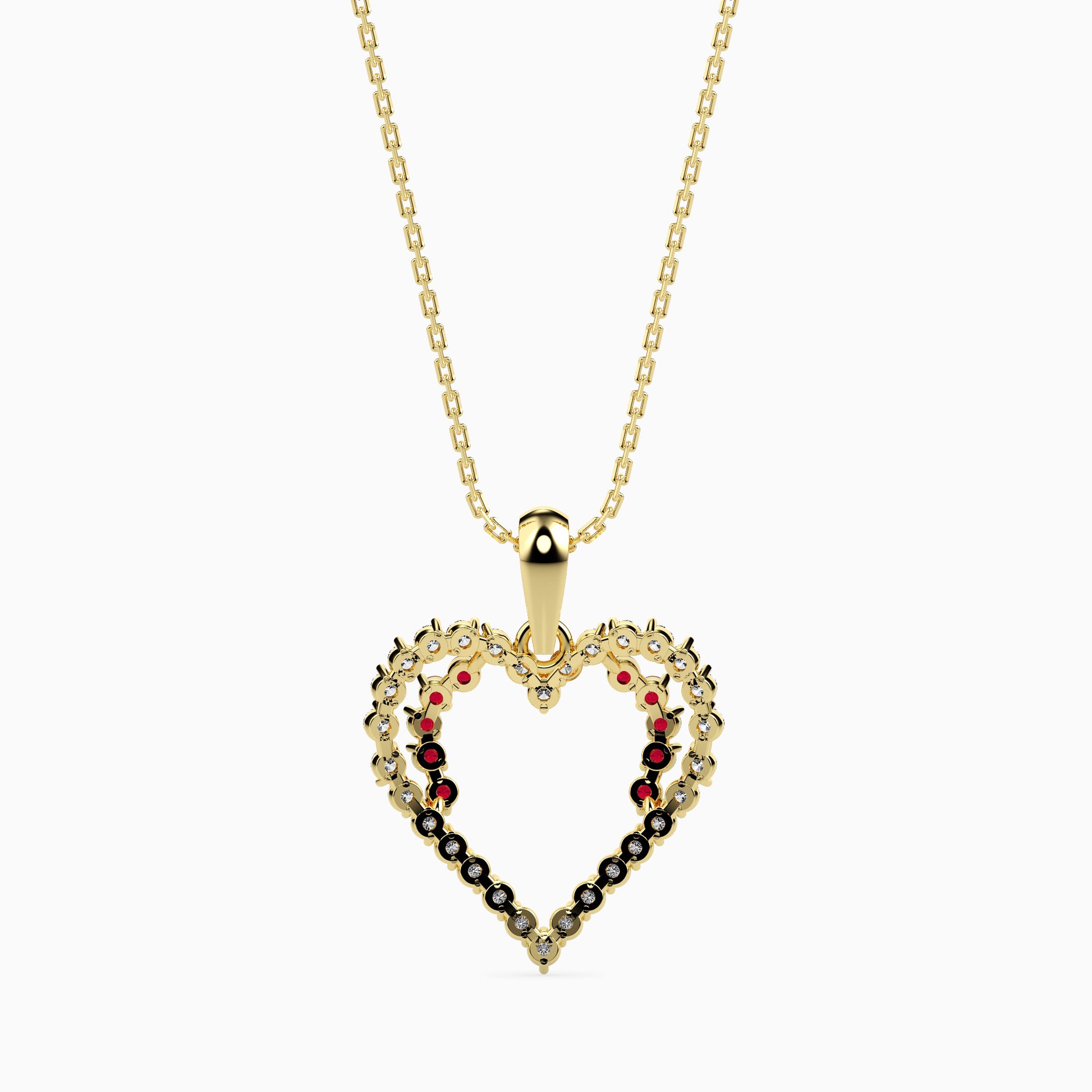 Glimpse modern lab grown diamond pendant design Fiona Diamonds