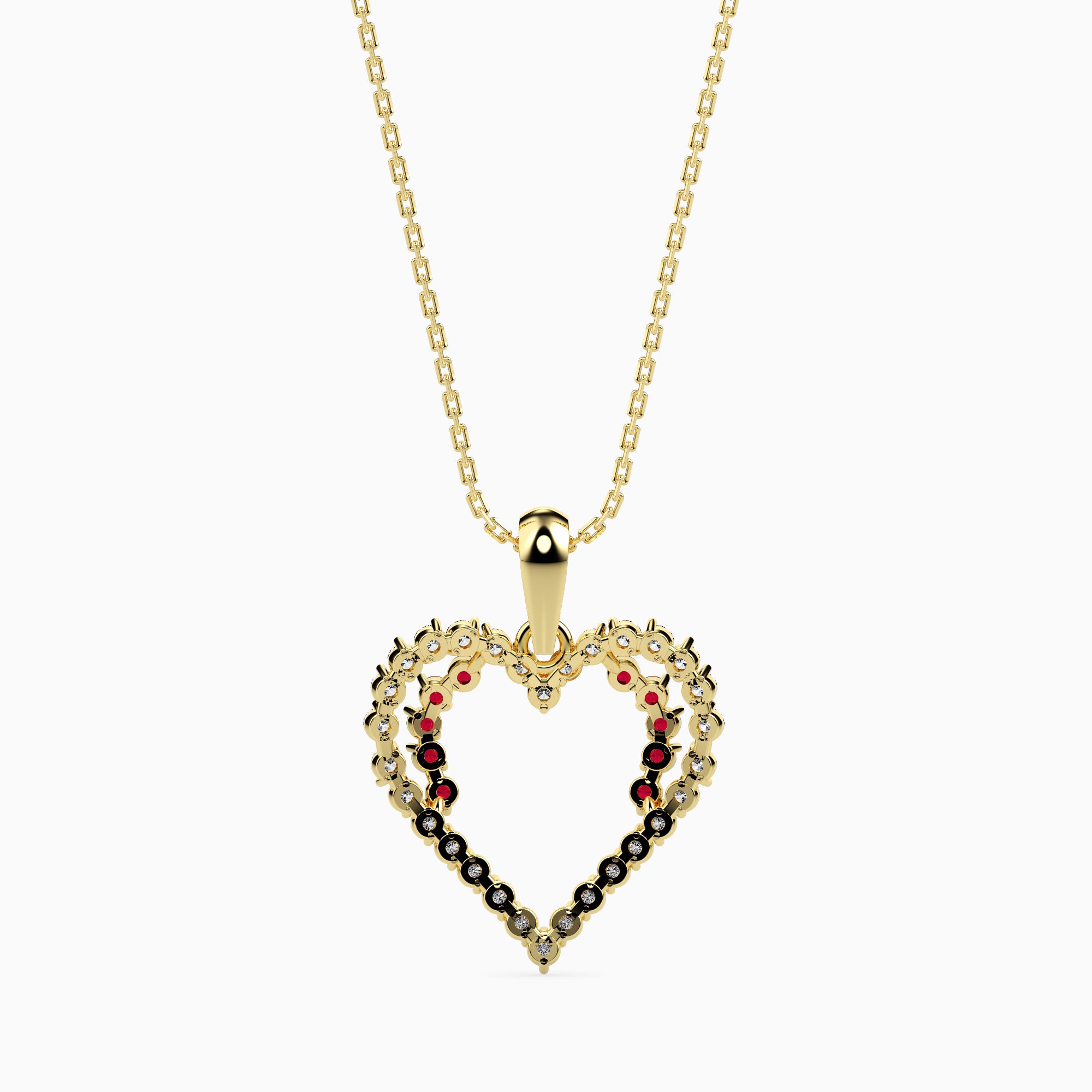 Glimpse modern lab grown diamond pendant design Fiona Diamonds