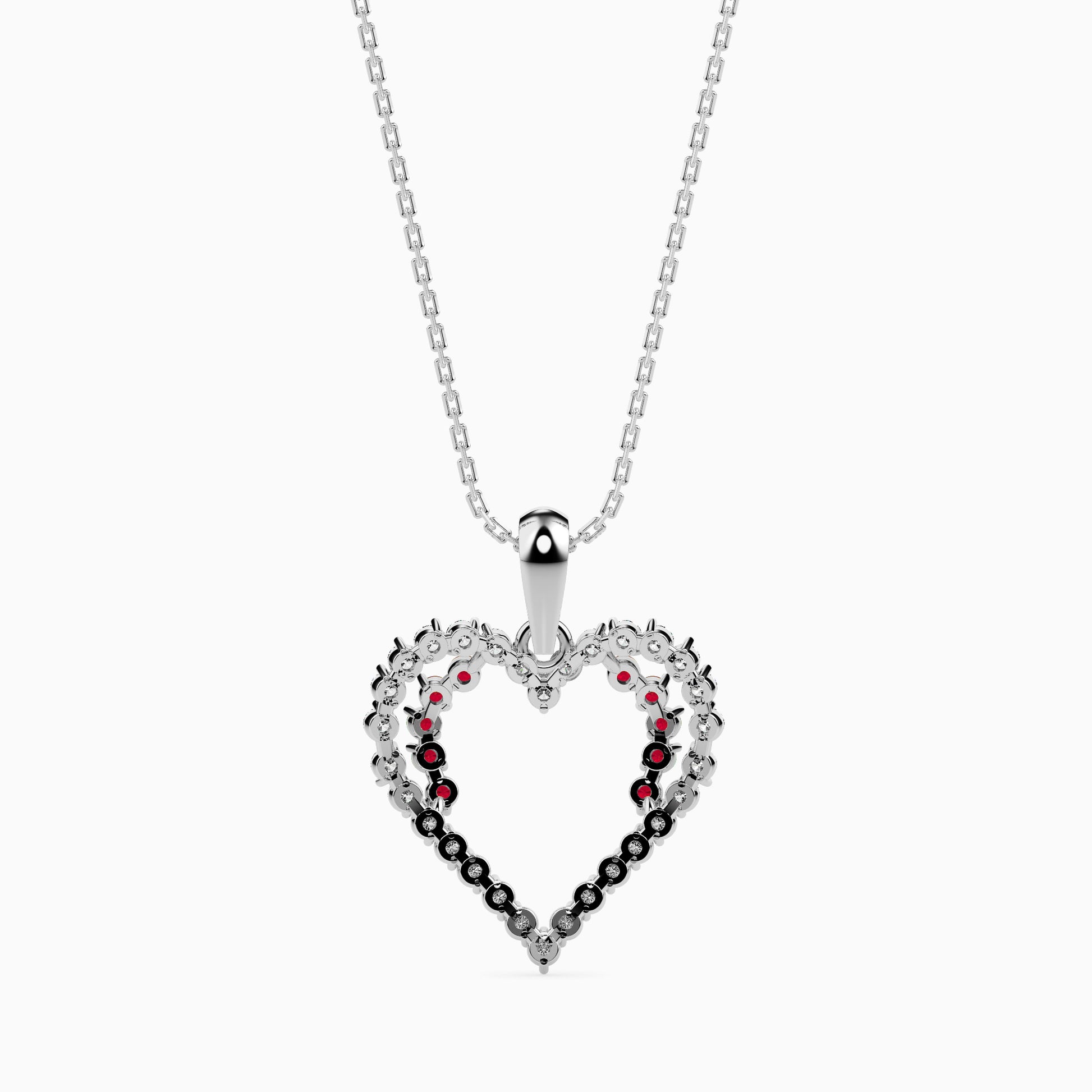 Glimpse modern lab grown diamond pendant design Fiona Diamonds