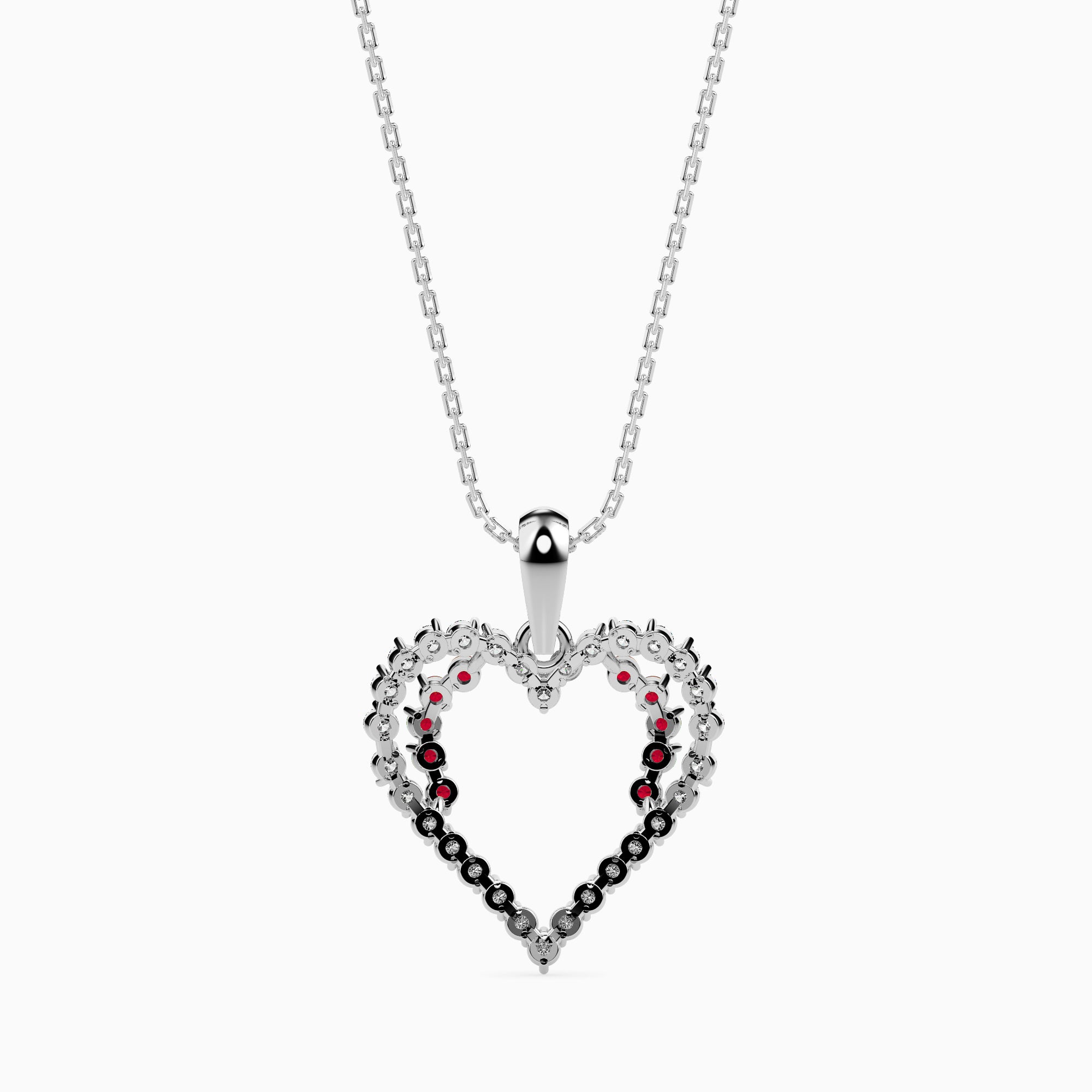 Glimpse modern lab grown diamond pendant design Fiona Diamonds