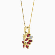 Swank modern lab grown diamond pendant design Fiona Diamonds
