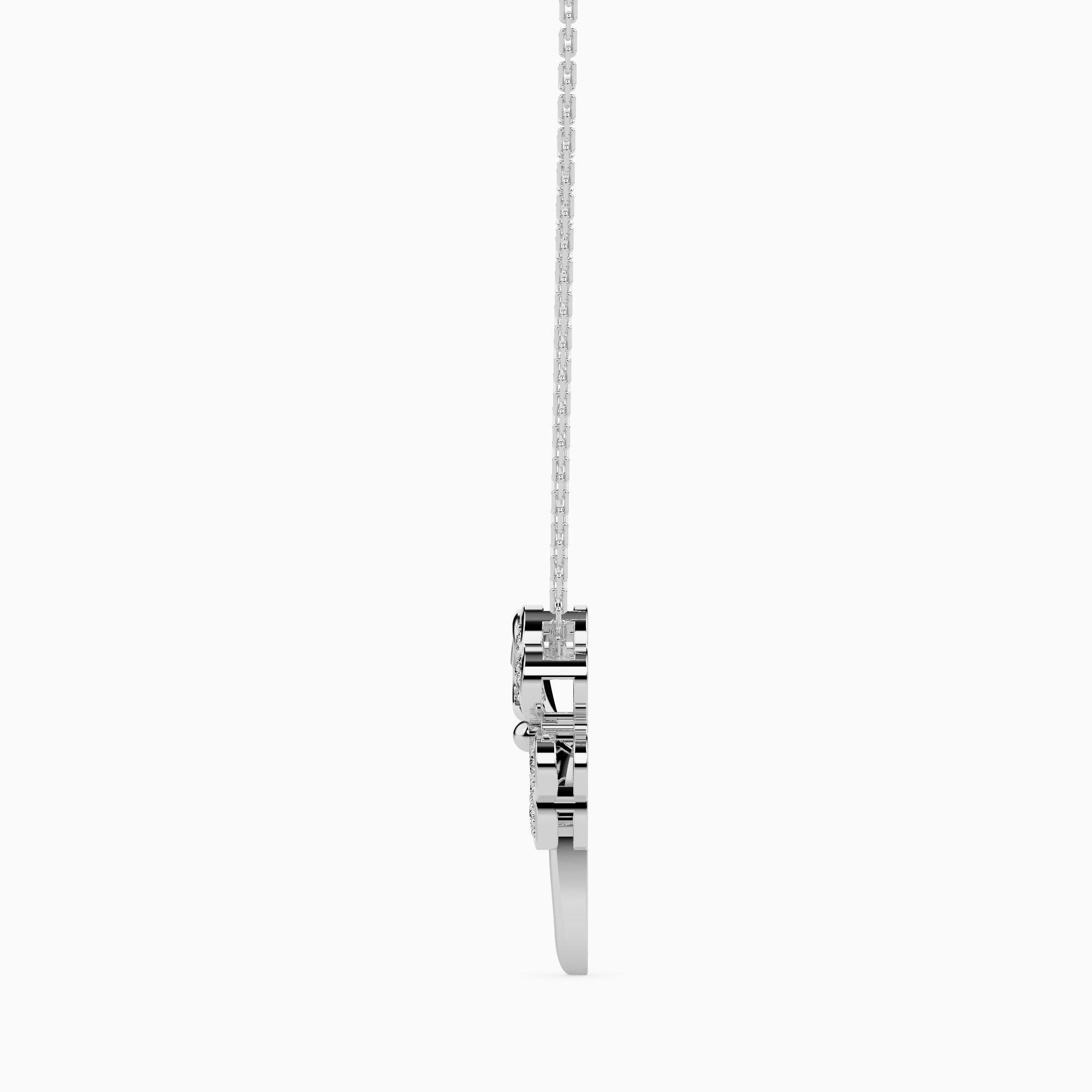 Comfort modern lab grown diamond pendant design Fiona Diamonds