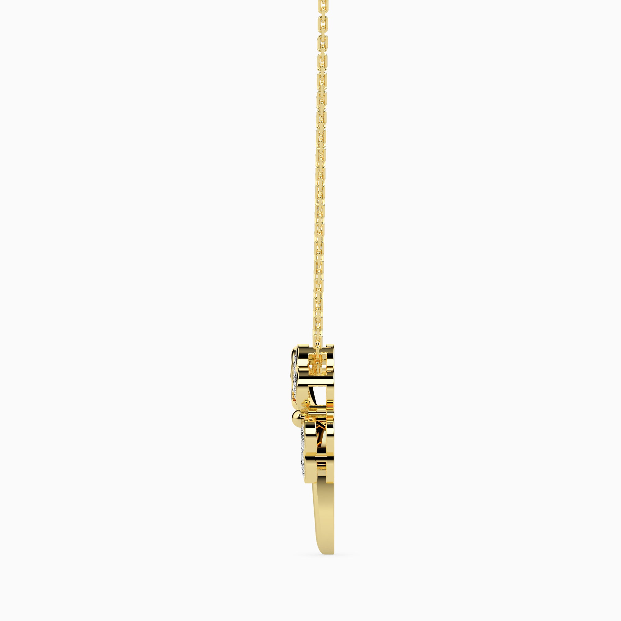 Comfort modern lab grown diamond pendant design Fiona Diamonds
