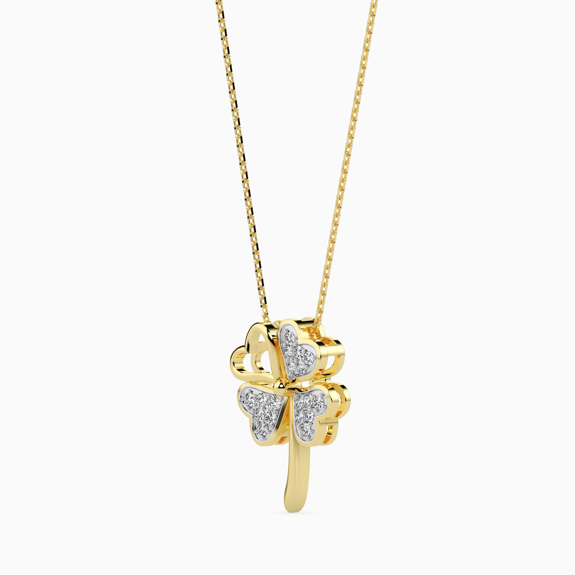 Comfort modern lab grown diamond pendant design Fiona Diamonds