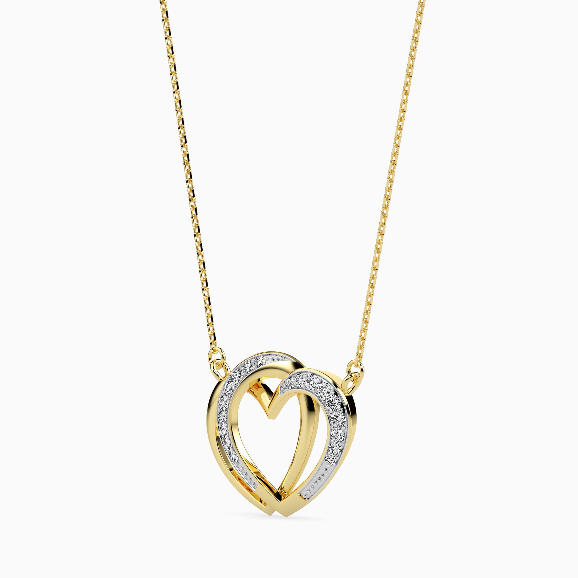 Strink Round unique lab grown diamond pendant design Fiona Diamonds