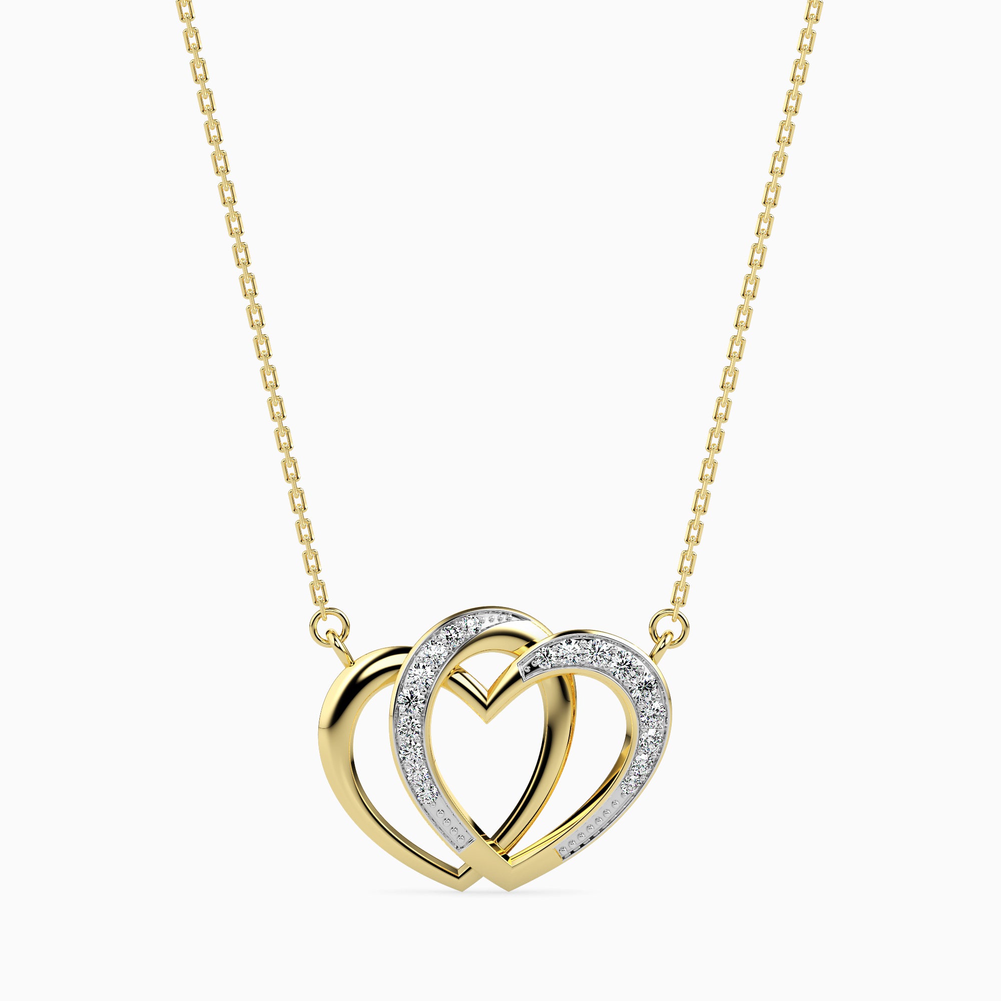 Strink Round unique lab grown diamond pendant design Fiona Diamonds