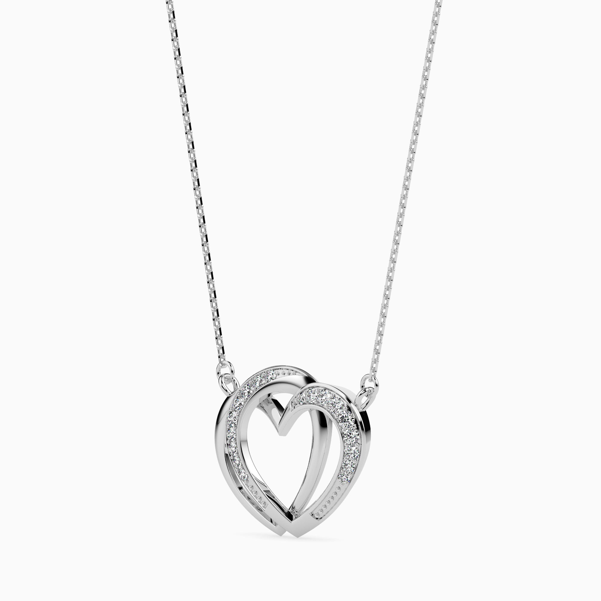 Strink Round unique lab grown diamond pendant design Fiona Diamonds