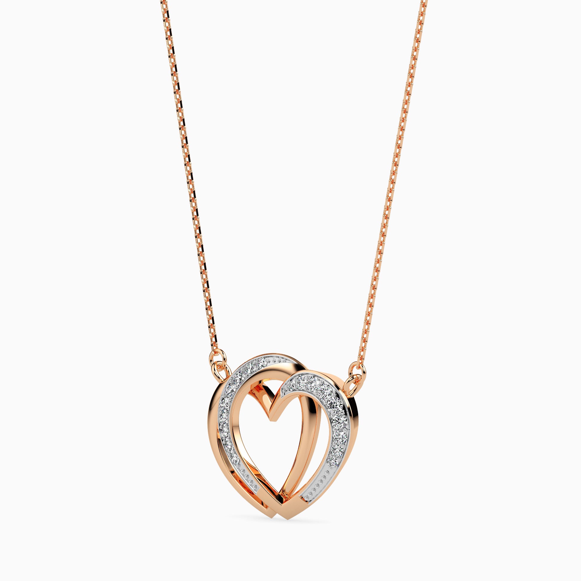 Strink Round unique lab grown diamond pendant design Fiona Diamonds