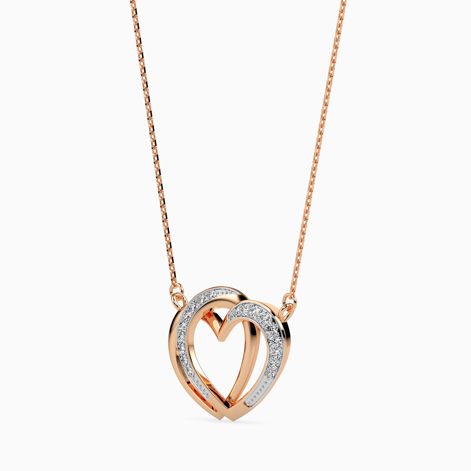 Strink Round unique lab grown diamond pendant design Fiona Diamonds