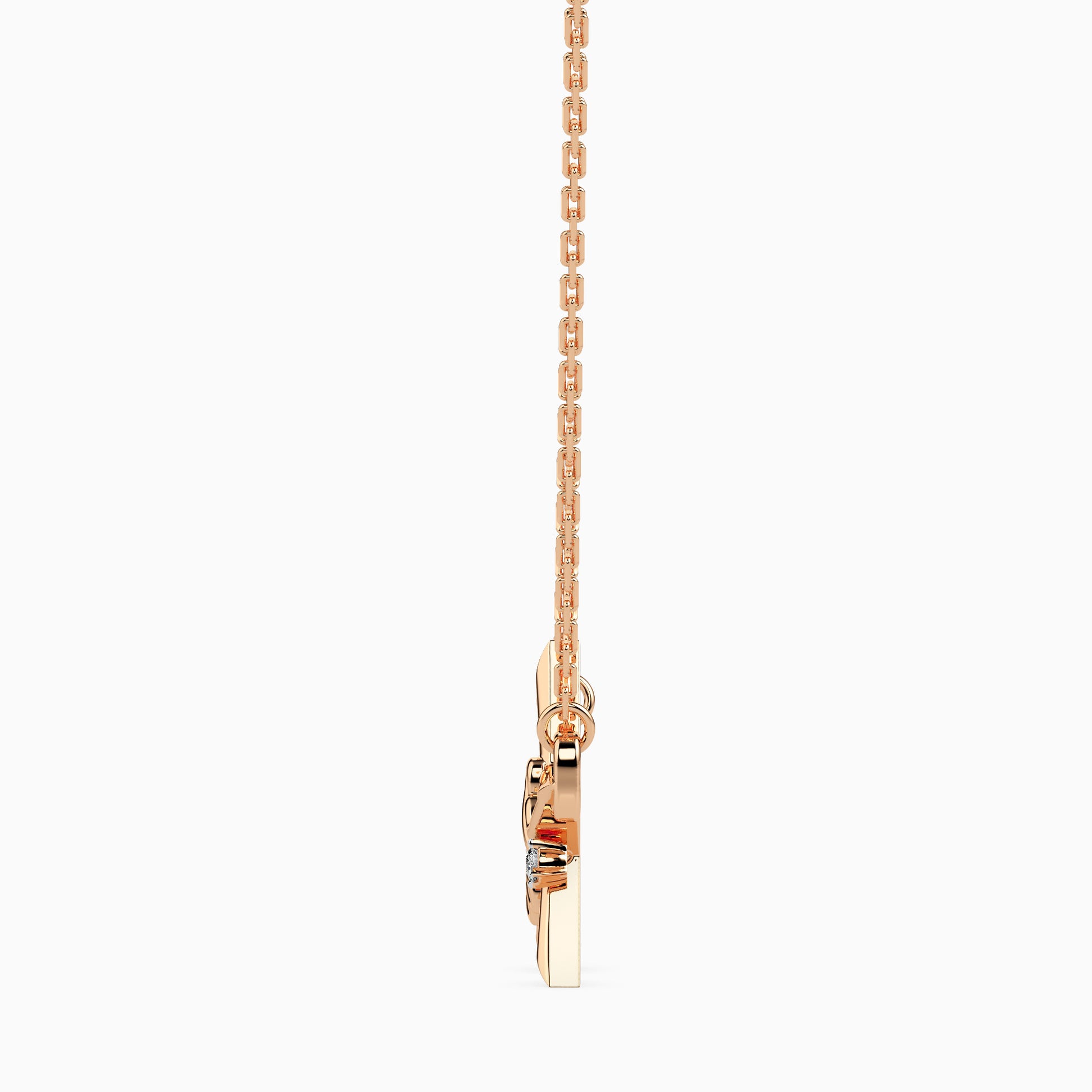 Spritz Round unique lab grown diamond pendant design Fiona Diamonds