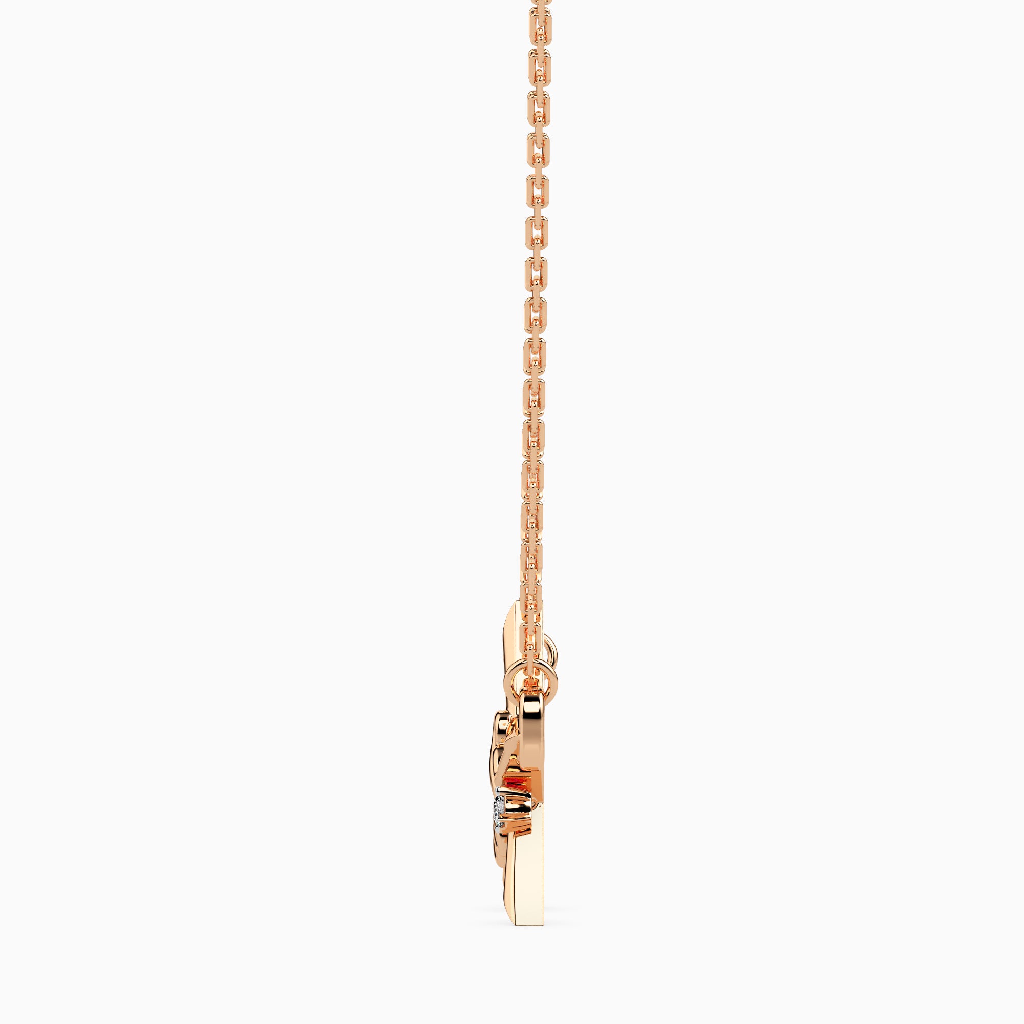 Spritz Round unique lab grown diamond pendant design Fiona Diamonds