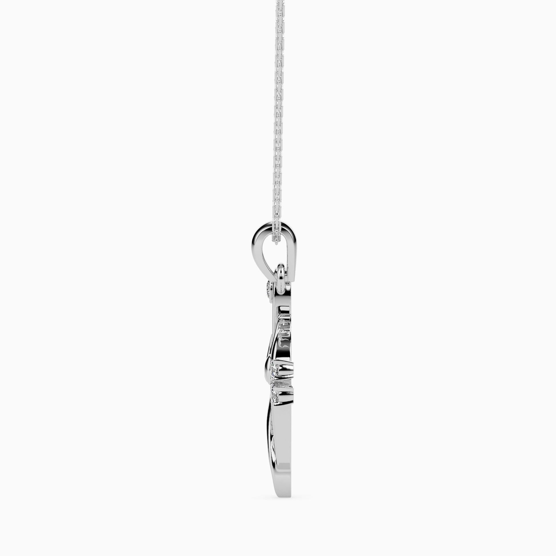 Rhythm Round unique lab grown diamond pendant design Fiona Diamonds