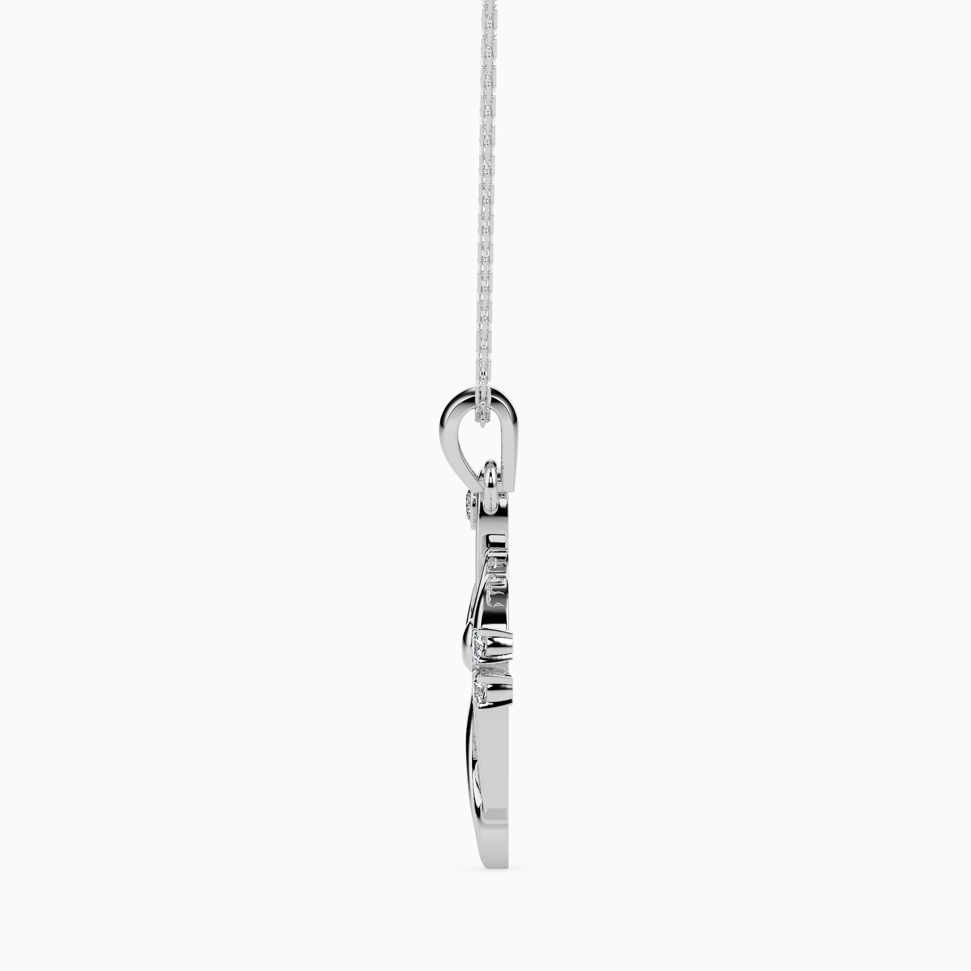 Rhythm Round unique lab grown diamond pendant design Fiona Diamonds