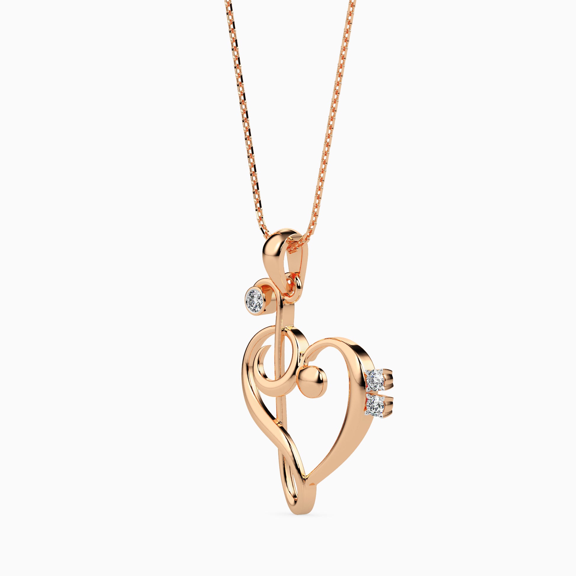 Rhythm Round unique lab grown diamond pendant design Fiona Diamonds