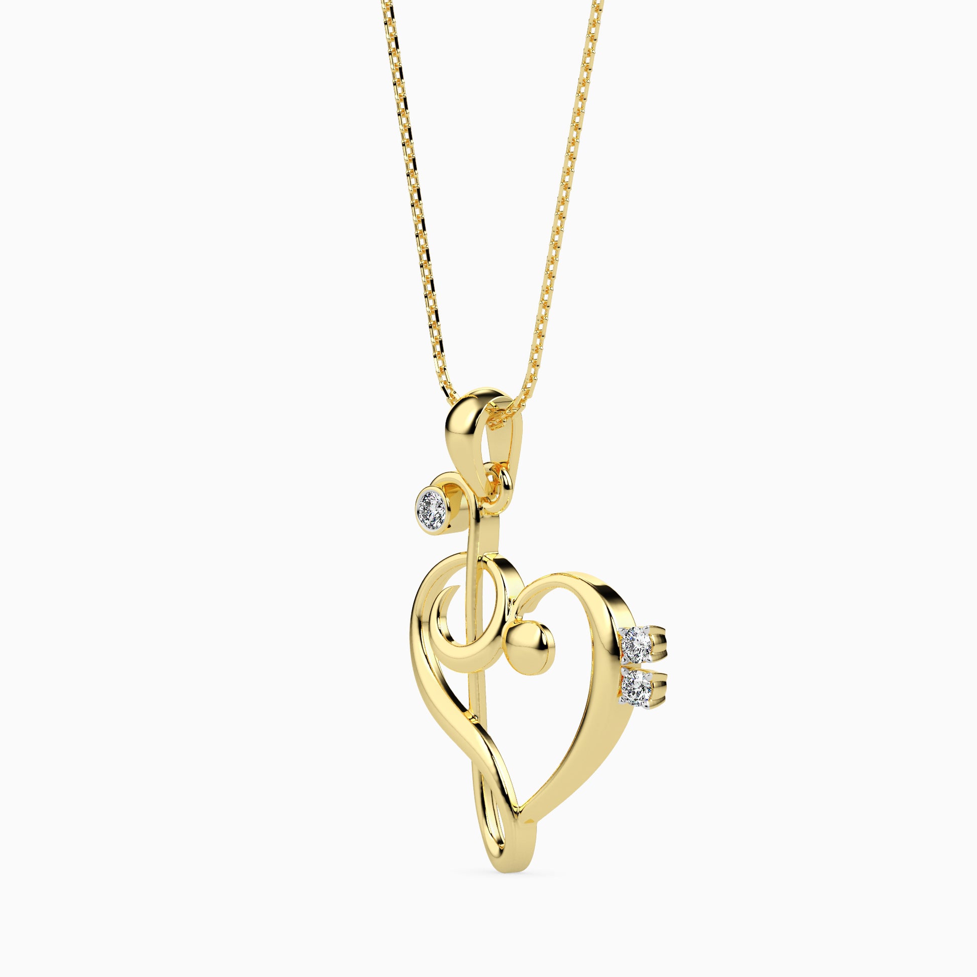 Rhythm Round unique lab grown diamond pendant design Fiona Diamonds