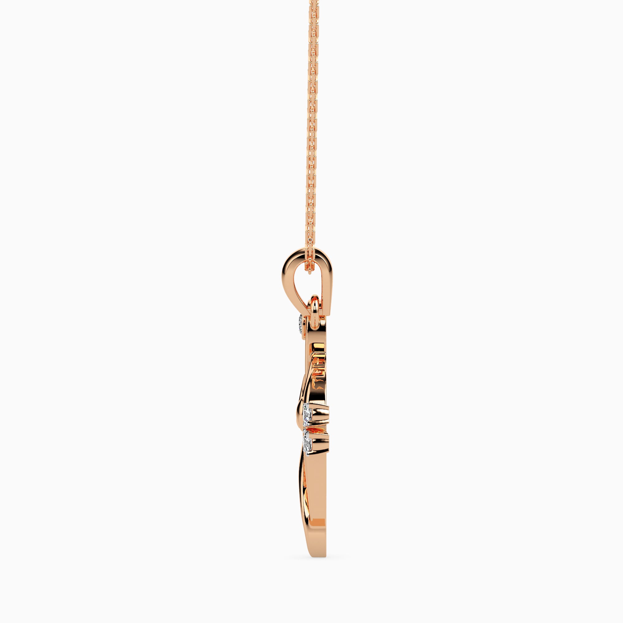 Rhythm Round unique lab grown diamond pendant design Fiona Diamonds