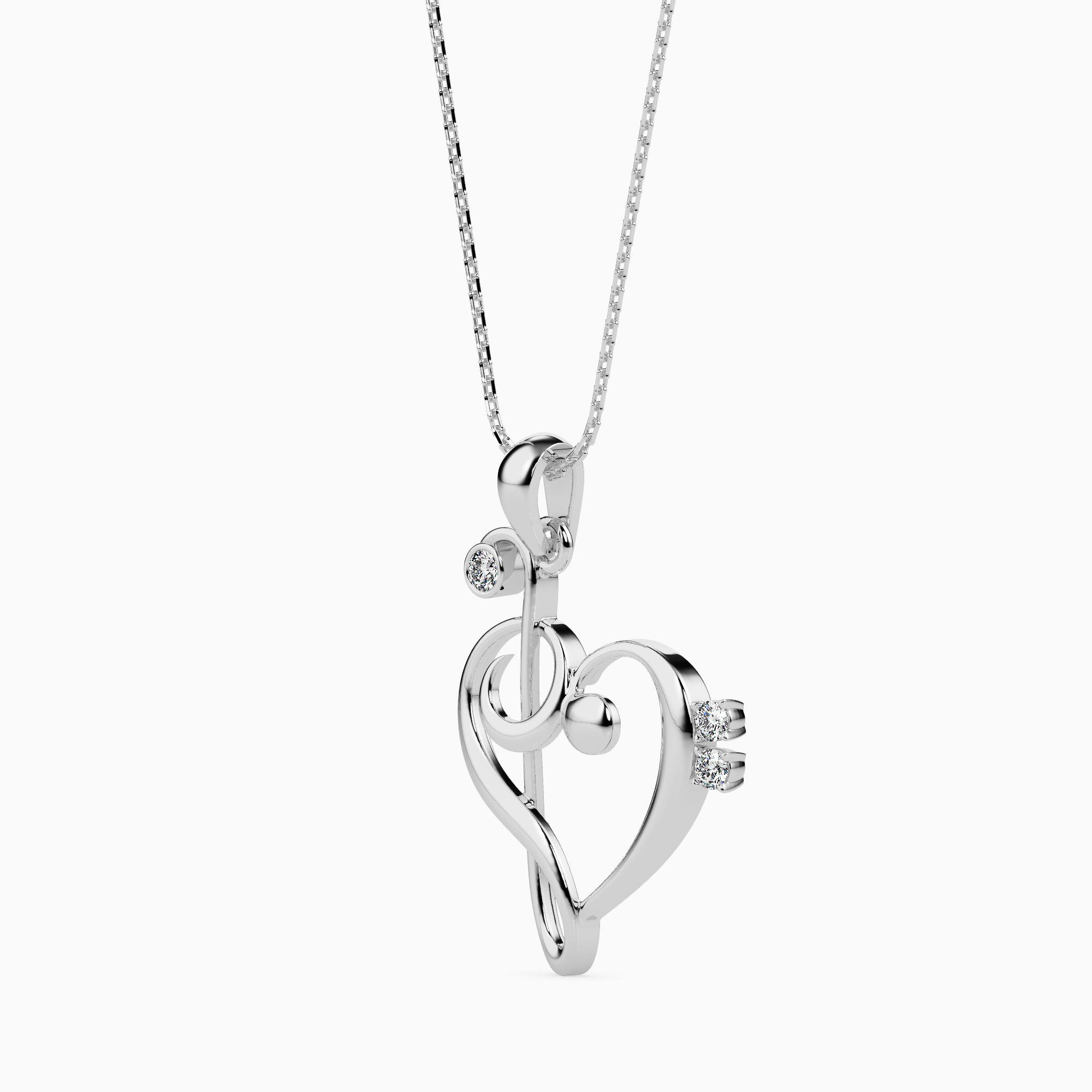 Rhythm Round unique lab grown diamond pendant design Fiona Diamonds