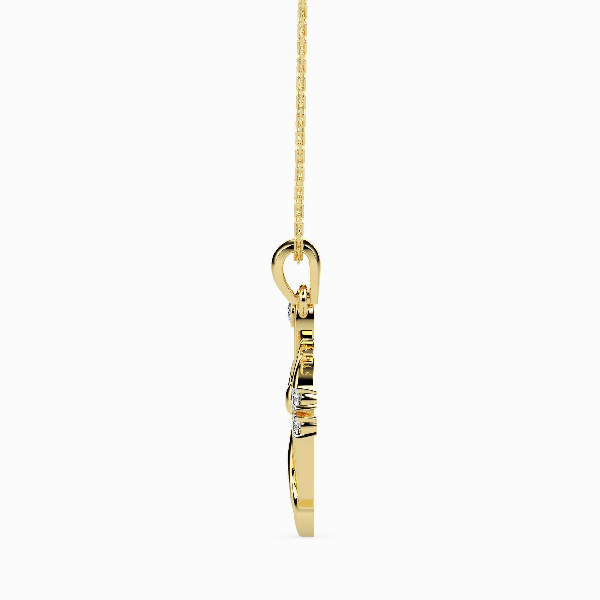Rhythm Round unique lab grown diamond pendant design Fiona Diamonds