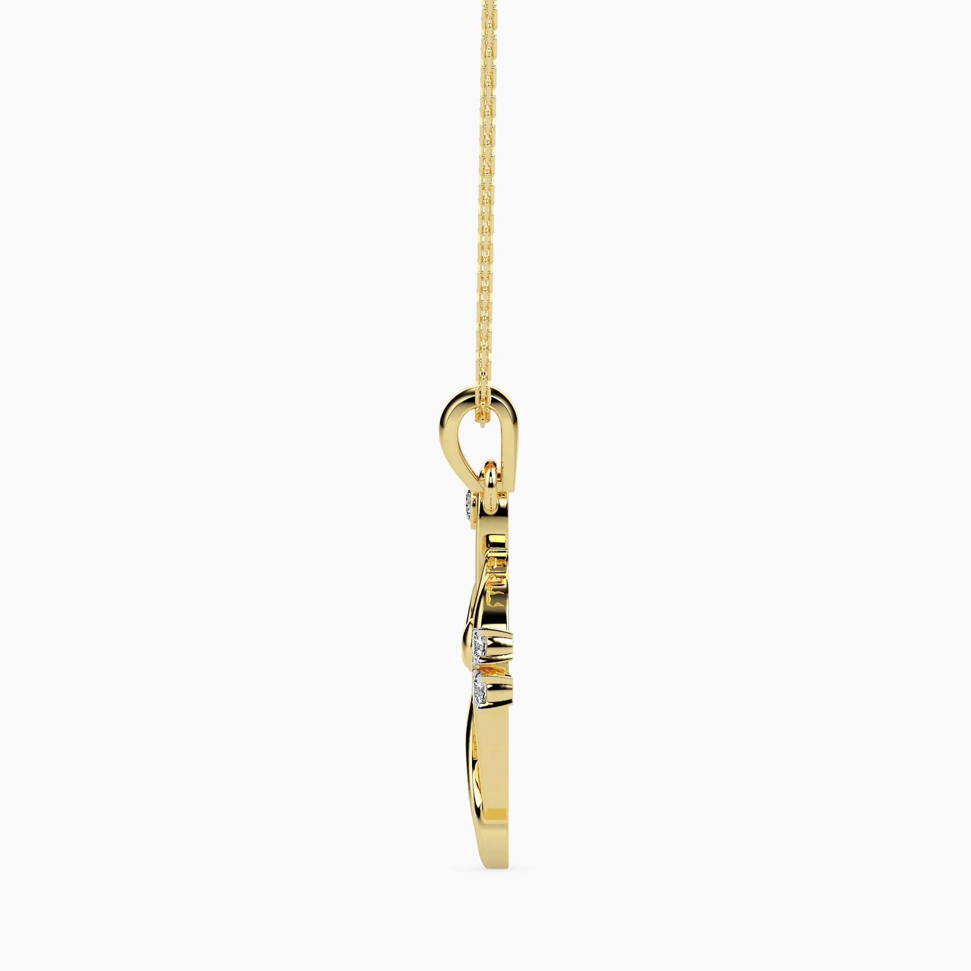 Rhythm Round unique lab grown diamond pendant design Fiona Diamonds